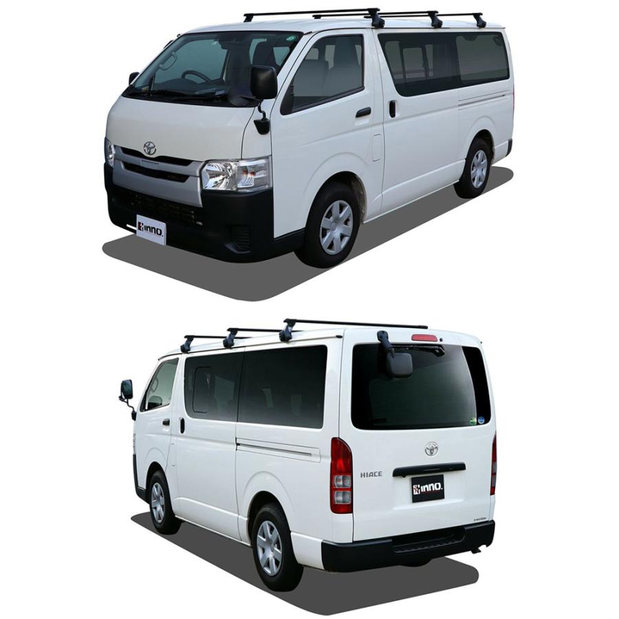 INNO 【10/5限定 P最大10倍】業務用ルーフキャリア 200系ハイエース