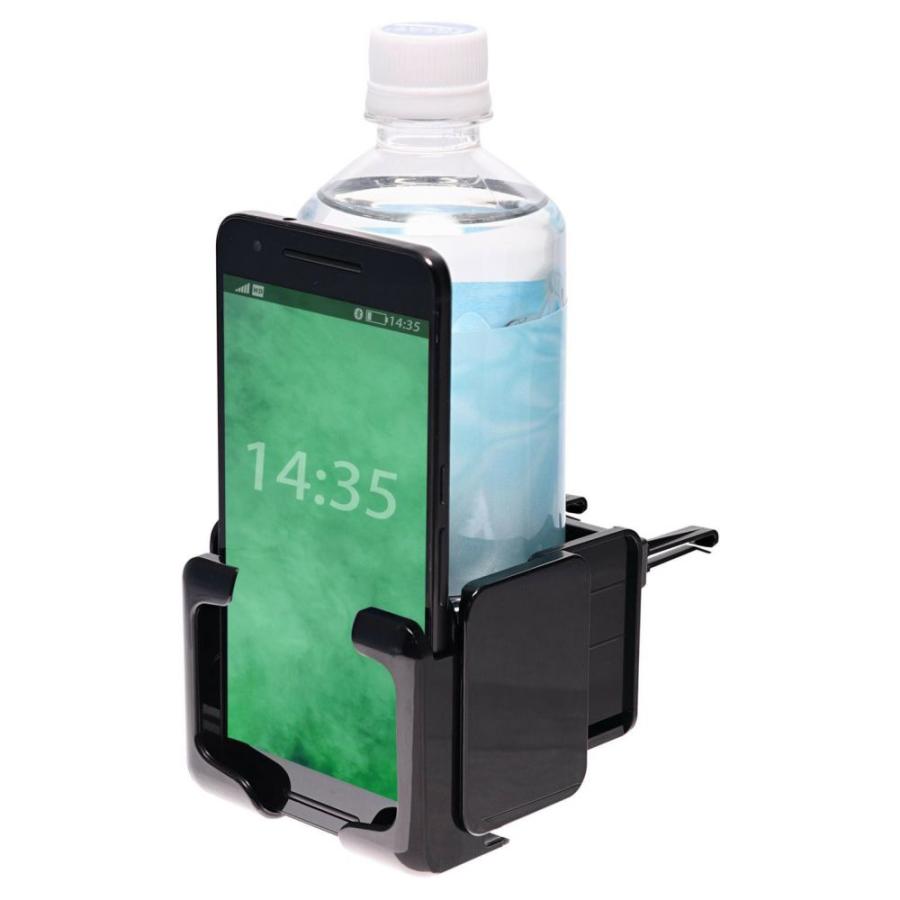 カーメイト（CARMATE） ドリンクホルダー スマホタッチR ブラック 車用