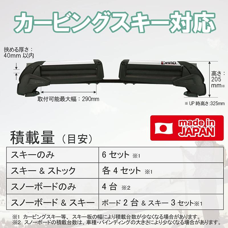 INNO 【最大P14倍 12/15限定】スキー/スノーボードキャリア スムース