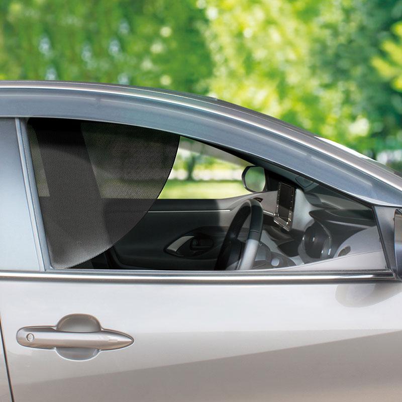 槌屋ヤック コンパクトサイドシェード メッシュ 1枚入 ブラック 日除け