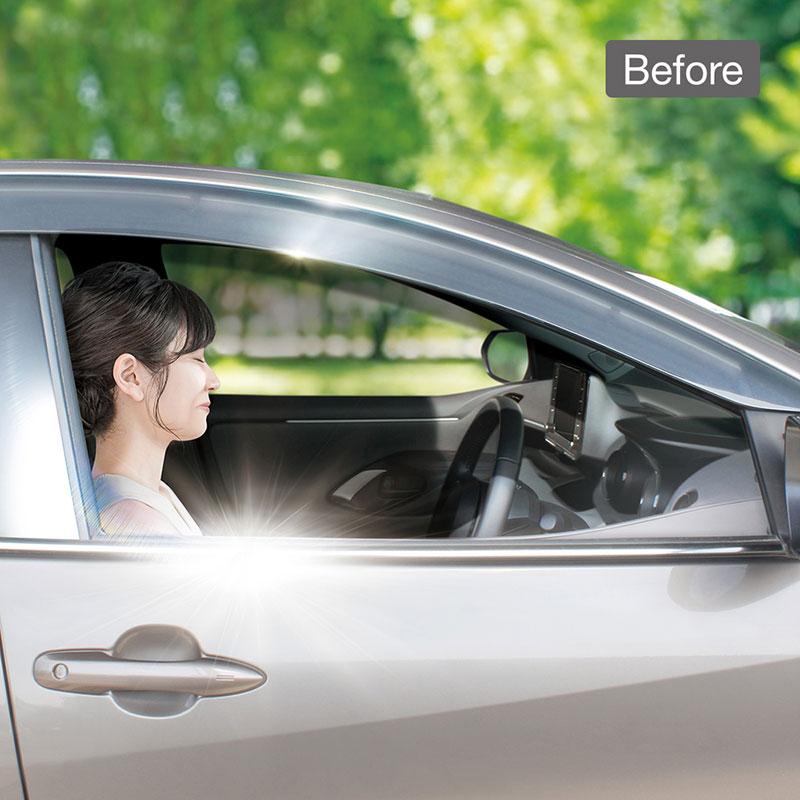 槌屋ヤック コンパクトサイドシェード メッシュ 1枚入 ブラック 日除け