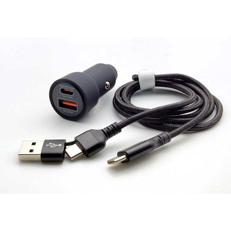 axs（アークス） 【最大P14倍 1/5限定】DC2ポート充電器 C+A 編込み