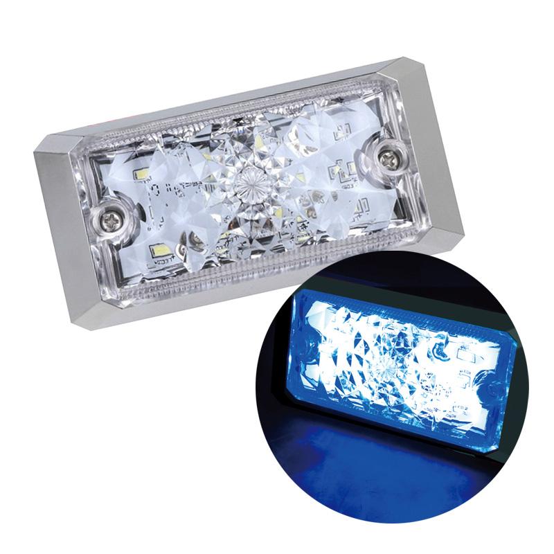 日本ボデーパーツ工業 JB激光 LED角BIGマーカー ブルー 1個 DC12V