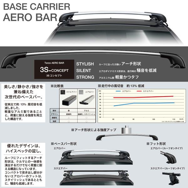 TERZO スキーキャリア セット スバルレガシィ用 - スキーキャリア 