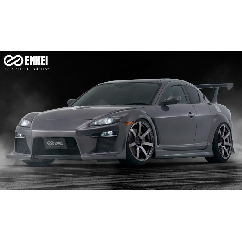 エンケイ パフォーマンスライン PF07 19インチ 19x8.5J +32 PCD114.3 5穴 Dark Silver ホイール 4本 ENKEIの画像