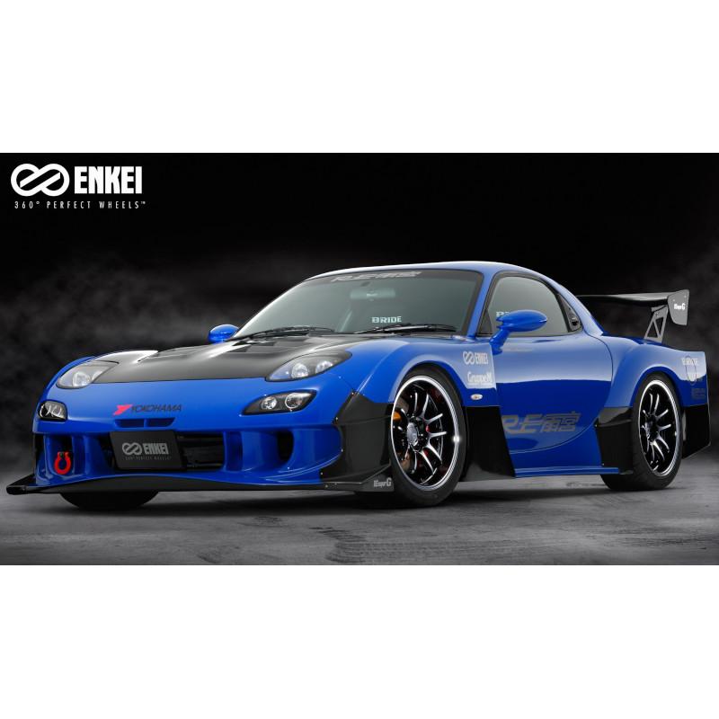 エンケイ パフォーマンスライン PF01EVO 17インチ 17x9.5J +12 PCD114.3 5穴 Matte Black ホイール 4本_2