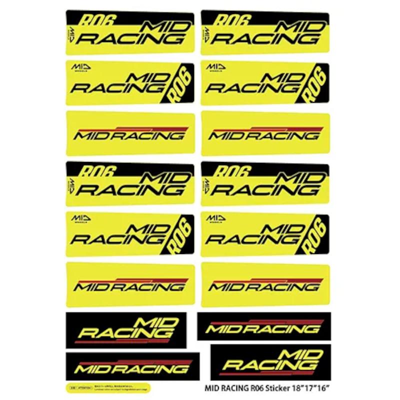 マルカサービス MID RACING R06 18インチ 18x7.5J +48 PCD100 5H 4本