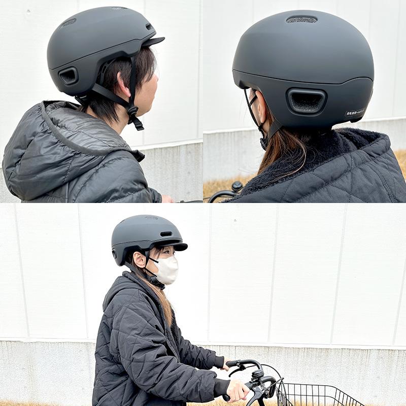 アウトレット 自転車 ヘルメット CRAS Lサイズ (58〜61cm未満) マットブラック SG サイクル 通勤 通学 リード CB-01｜hotroadkasugai1｜08