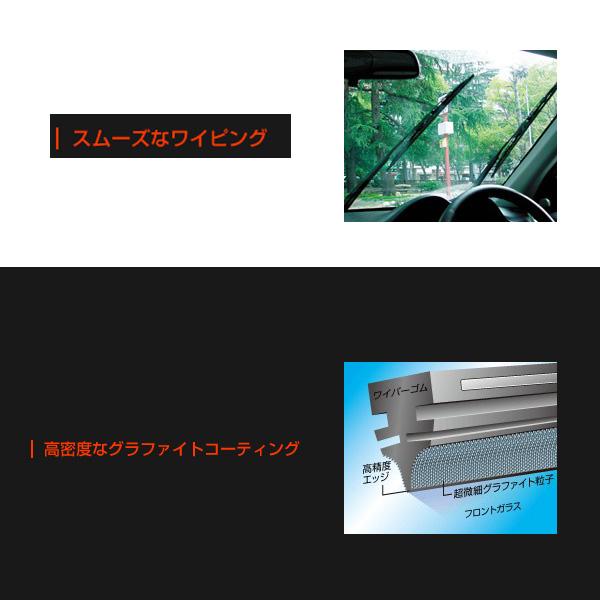 ガラコワイパー グラファイト超視界 替えゴム 車種別セット プレマシー H17.2〜H22.6 CR3W/CREW 運転席+助手席+リア ソフト99｜hotroadkasugai1｜02