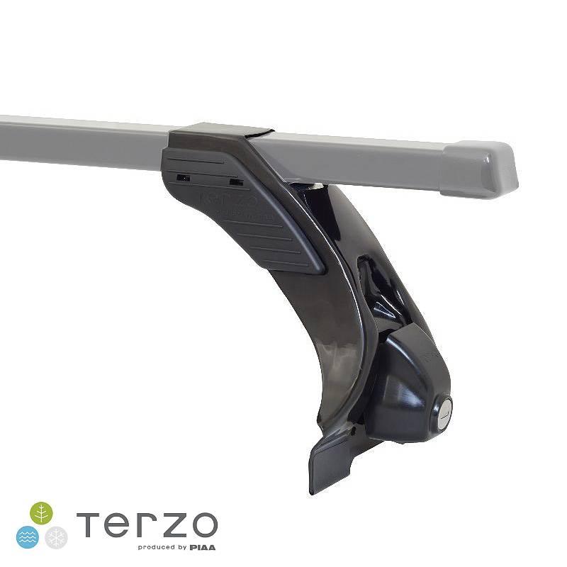 Terzo レインモール専用フットセット　ハイルーフ用盗難防止キー付き レインモール専用フットセット スクエアバー ロータイプ Terzo EF3TMX