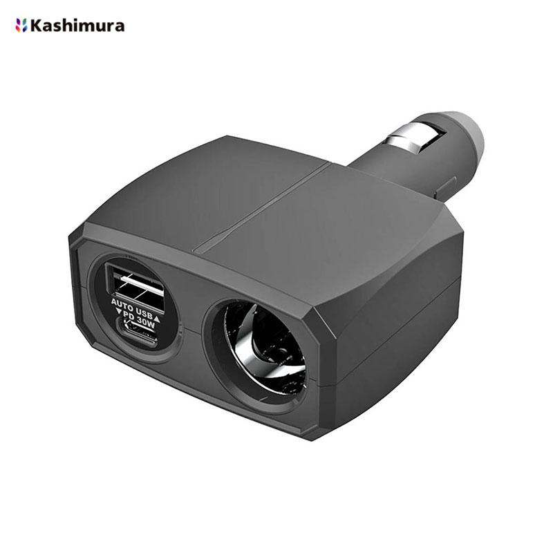 Kashimura（カシムラ） ダイレクトソケット 増設 ブラック PD30W