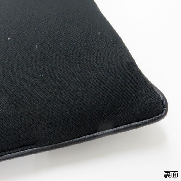 レザークッション ブラック/ゴールド 45×45cm JUNCTION PRODUCE