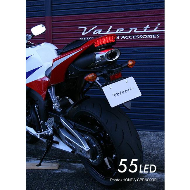 ジュエルLEDテールランプ ライトスモーク/クローム バイク用テールライト CBR600RR 2013- ヴァレンティ/Valenti Moto MTH-13RR6-SC｜hotroadparts｜04