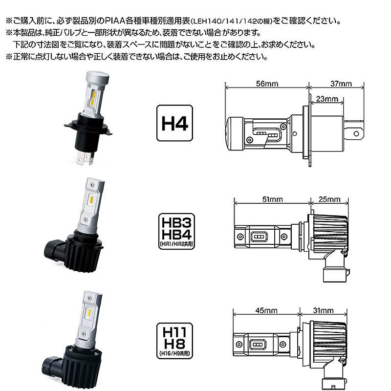 ヘッドライト/フォグライト用 LEDバルブ H4 6600K 3800lm 12V 18W 
