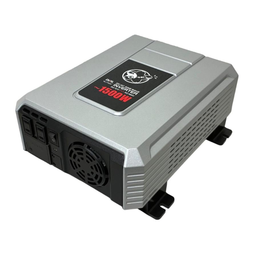 定格1500Ｗ  60Hz DC12V AC100V 純正弦波 インバーター 車中泊 アウトドア  防災 高品質 1500winverter1.jpg