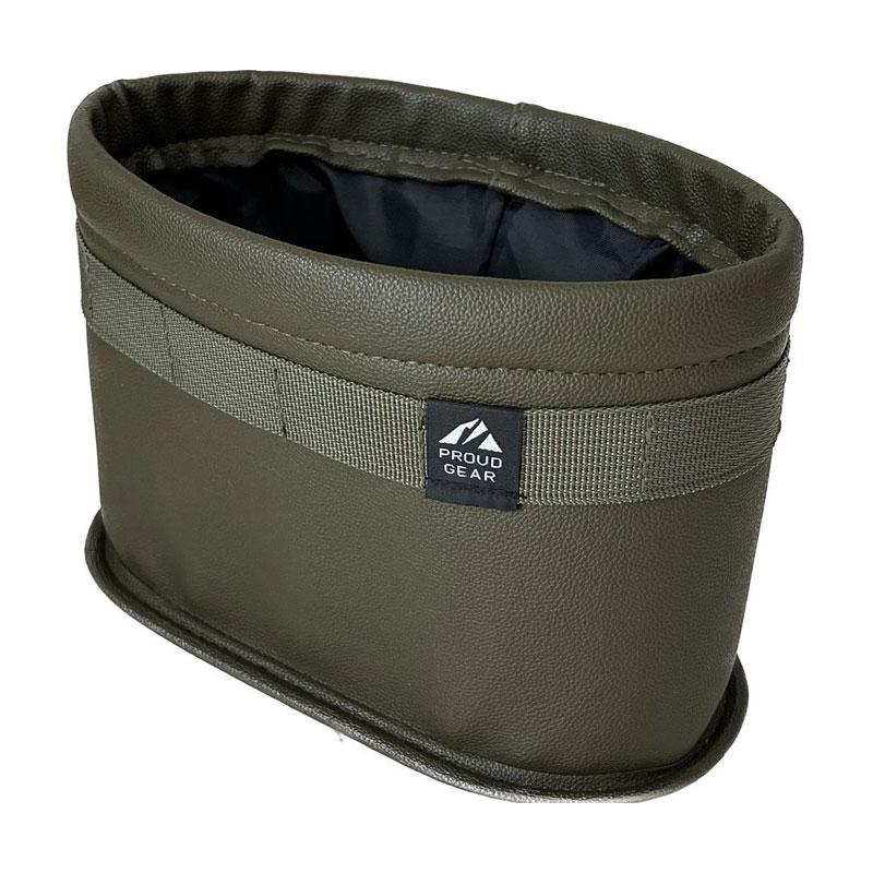 炭消臭 ダストボックス オリーブドラブ PROUD GEAR ごみ箱 車内収納