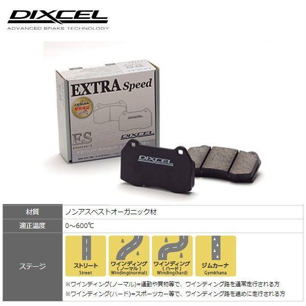 リア ブレーキパッド ES エクストラスピード PLEO プレオ RA1 RA2 ディクセル/DEXCEL ES-325362｜hotroadtire3