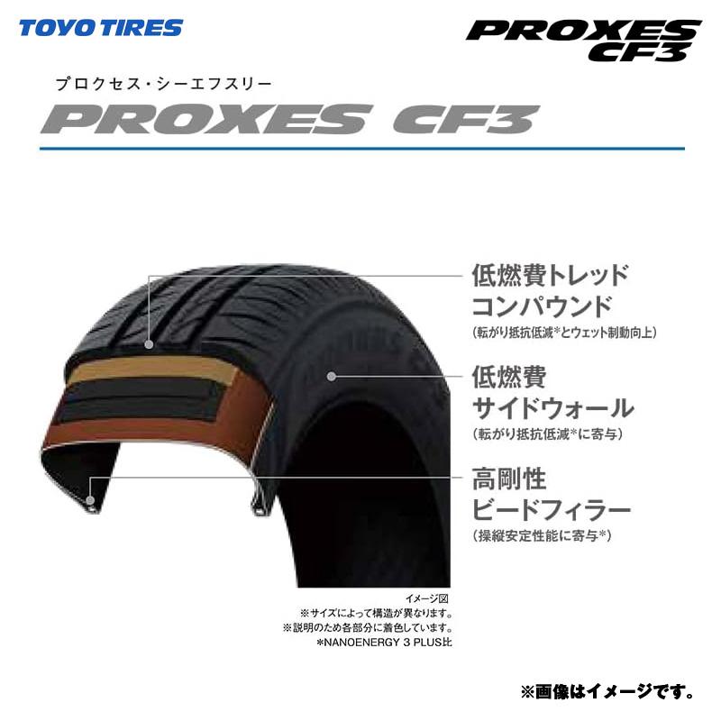 TOYO TIRES（トーヨータイヤ） 165/55R15 75V PROXES CF3 26年製 4本