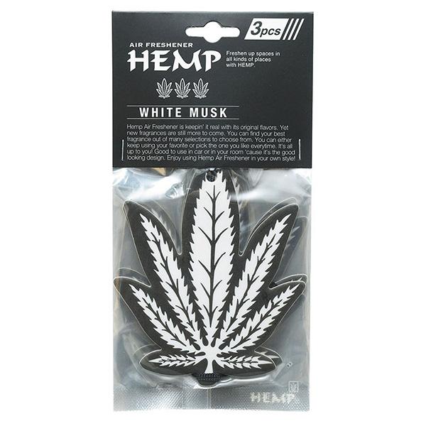 芳香剤 HEMP エアーフレッシュナー ホワイトムスク 3枚パック ヘンプ 吊り下げ型 車 部屋 ニューアークス NAX-052-001 ht｜hotroadtire3｜02