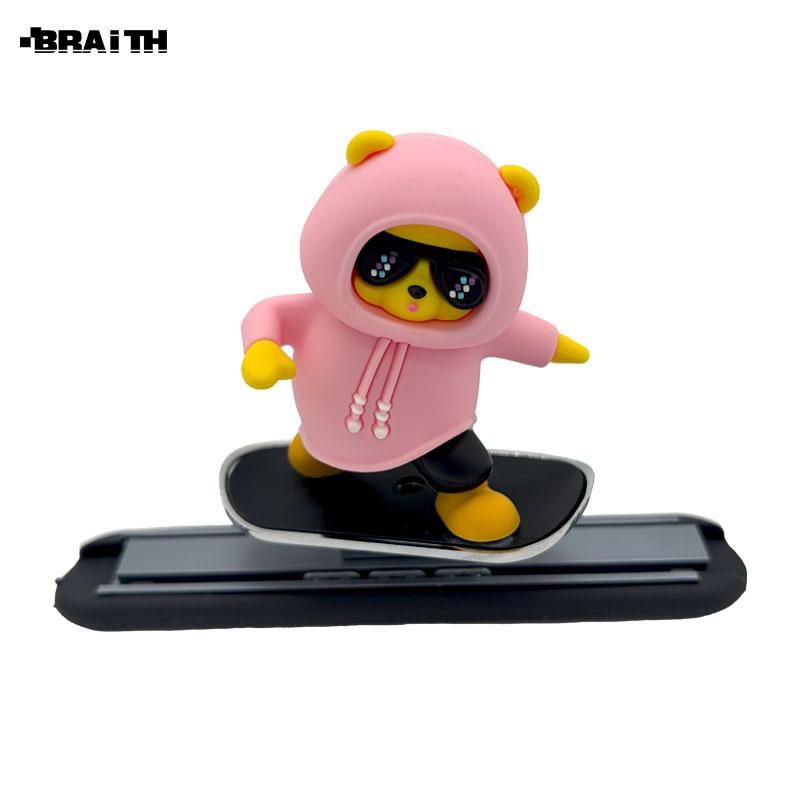 スライディングベアー ピンク 1個 ゆらゆらマスコット ダッシュボード