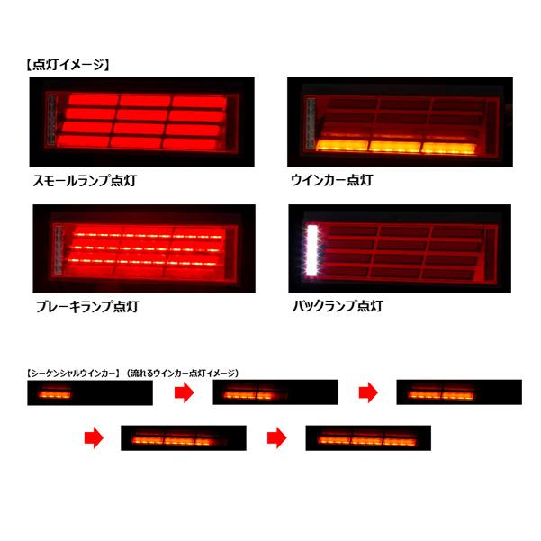当店在庫してます!当店在庫してます!COMBO 刀 レッドレンズ クローム トラック 24V LEDテールランプ オールインワン シーケンシャル 花魁 OIRAN JAPAN OCKN-RC-01 外装、リア ファインコンドル シーケンシャル ファイバー LED テールランプ 左右セット Ver2 Eマーク取得 3連 角型 カスタム 12V 24V 流れる
