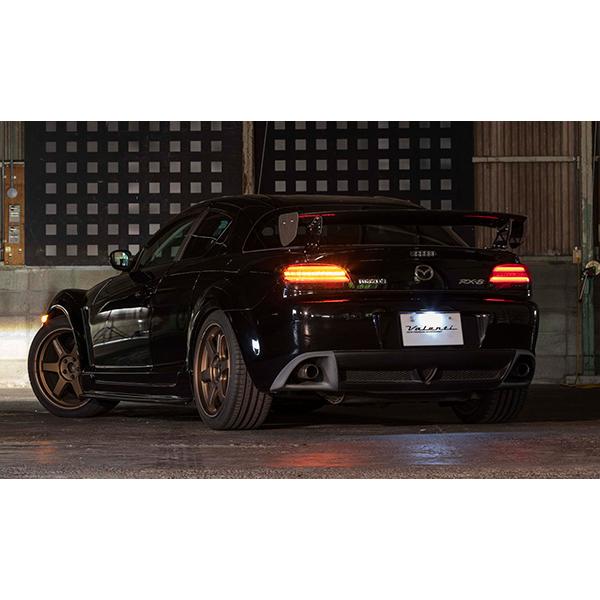 ジュエル LED テールランプ REVO RX8 SE3P マツダ レッドレンズ/クローム シーケンシャル ヴァレンティ/Valenti TMRX8-RC-1_2