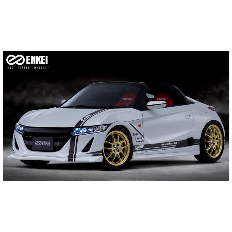 15インチ 15x6.5J +50 PCD100 4穴 Sparkle Silver ホイール 4本 エンケイ パフォーマンスライン PF01  ENKEIの画像