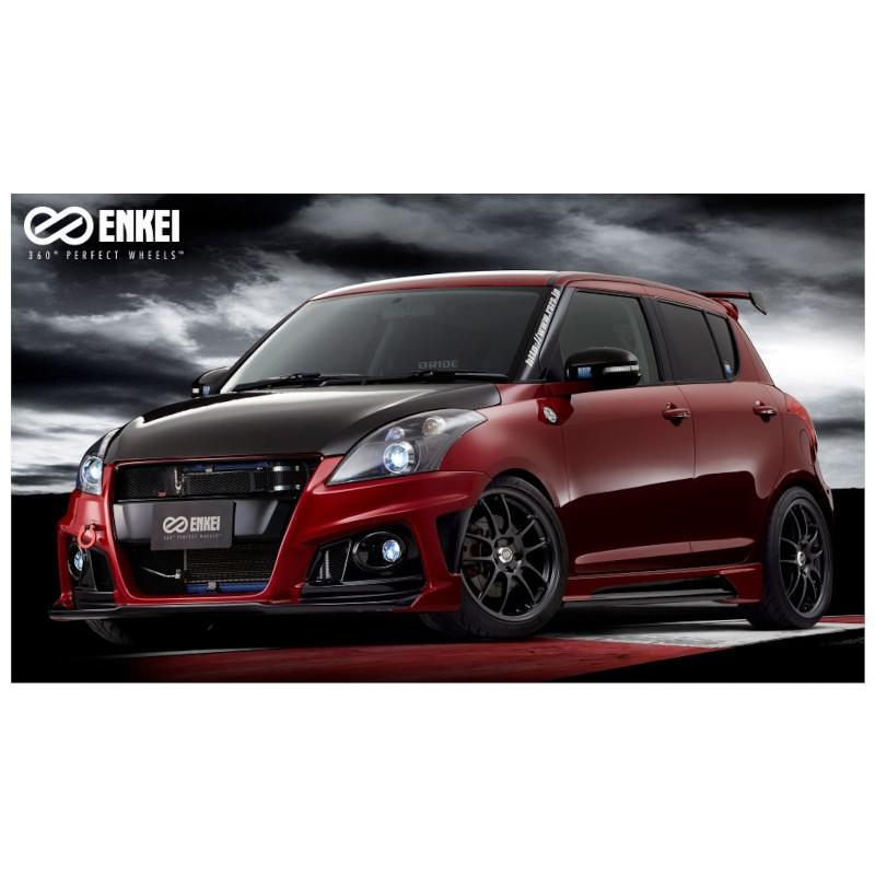16インチ 16x6.5J +53 PCD100 4穴 Gold ホイール 4本 エンケイ パフォーマンスライン PF01  ENKEIの画像