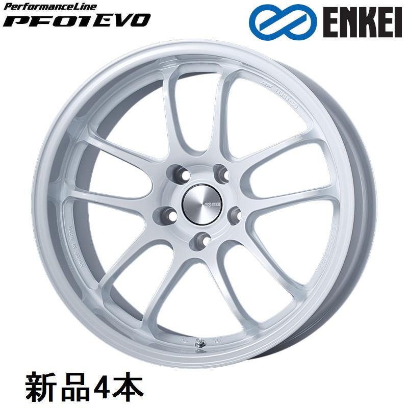ENKEI 17インチ 17x9J +12 PCD114.3 5穴 Pearl White ホイール 4