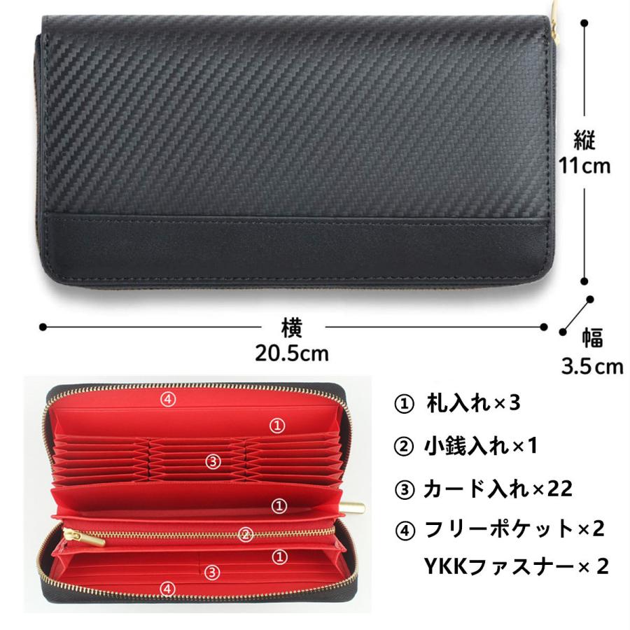 財布 メンズ 長財布 カード20枚以上 YKKファスナー 入賞 小銭入れ 本革