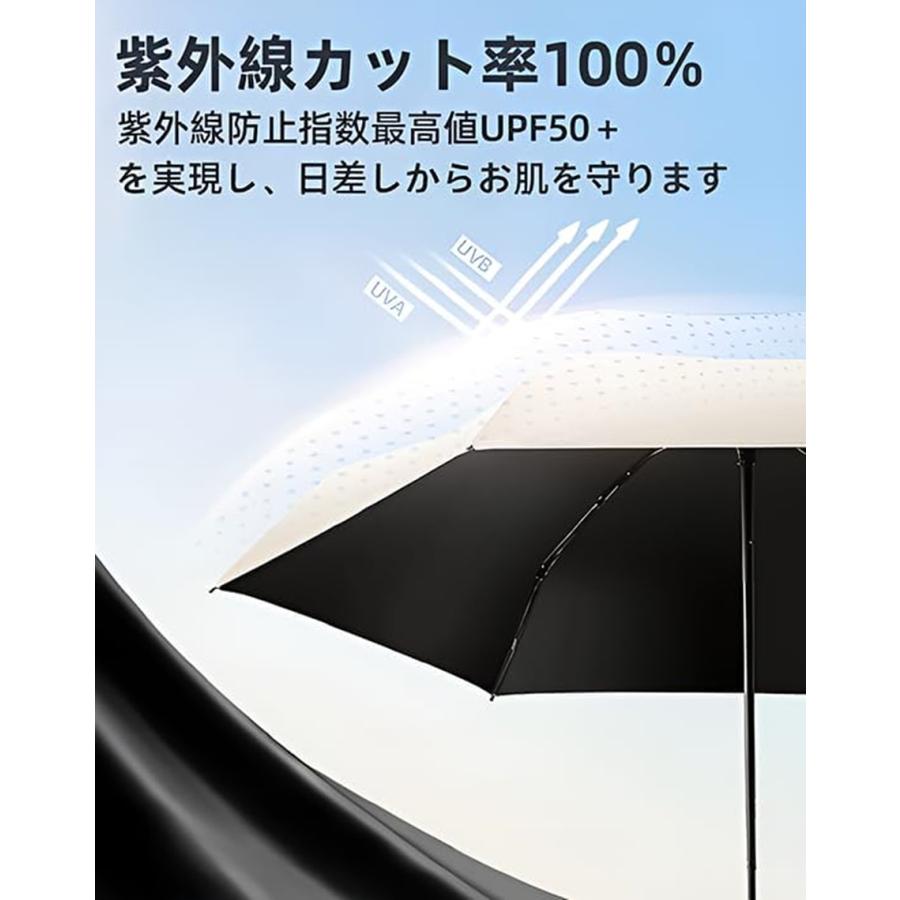日傘 晴雨兼用 折畳み傘 遮光 ホワイト 手動式 コンパクト 軽量 UVカット 日傘 小型 オフホワイト 完全遮光 晴雨兼用 折りたたみ 軽量
