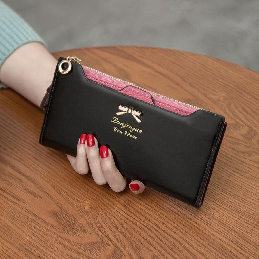 長財布 レディース 薄い スリム 使いやすい 財布 Pu レザー サイフ 安い 訳あり Wq019 Hot Sale 通販 Yahoo ショッピング