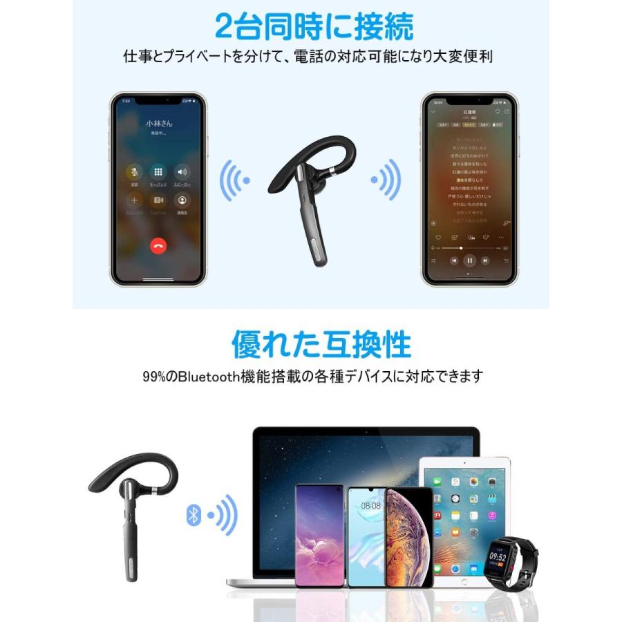 ワイヤレス イヤホン Bluetooth 5 0 ワイヤレスイヤホン 耳掛け型 ヘッドセット 片耳 高音質 Iphone マイク内蔵 左右耳兼用 Yyk 5 Hot Sale 通販 Yahoo ショッピング