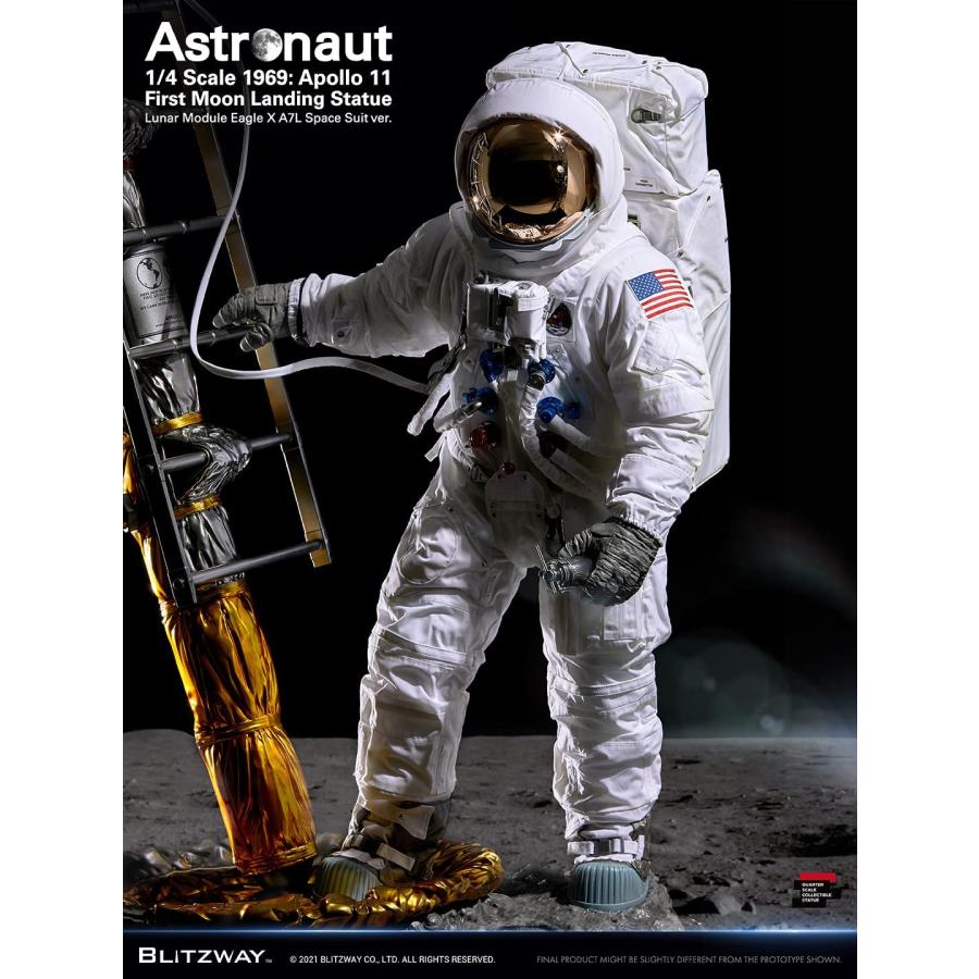ローボード BLITZWAY ザ・リアルシリーズ 1/4スケール 宇宙飛行士 アストロノーツ ISS EMU A7Lスーツ アポロ11号 スパーブスケールスタチュー BW-SS-20201 【MYK2456589866】(86900円)