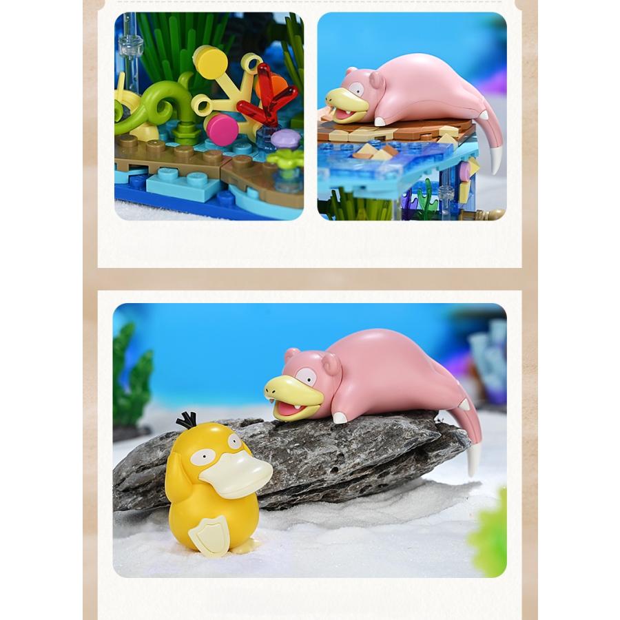 Keeppley ポケモン コダックとヤドンの水遊び 組み立てミニチュア