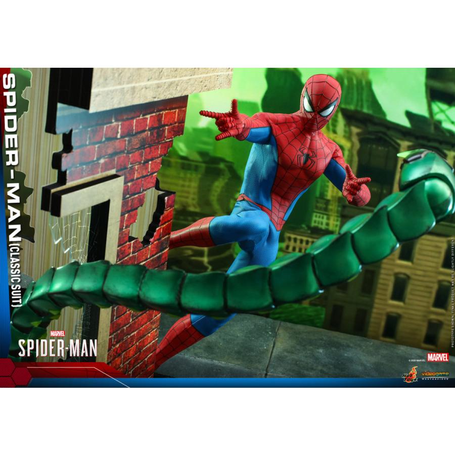 ホットトイズ ビデオゲーム・マスターピース Marvel’s Spider−Man 1/6スケールフィギュア スパイダーマン (クラシック・スーツ版)の画像