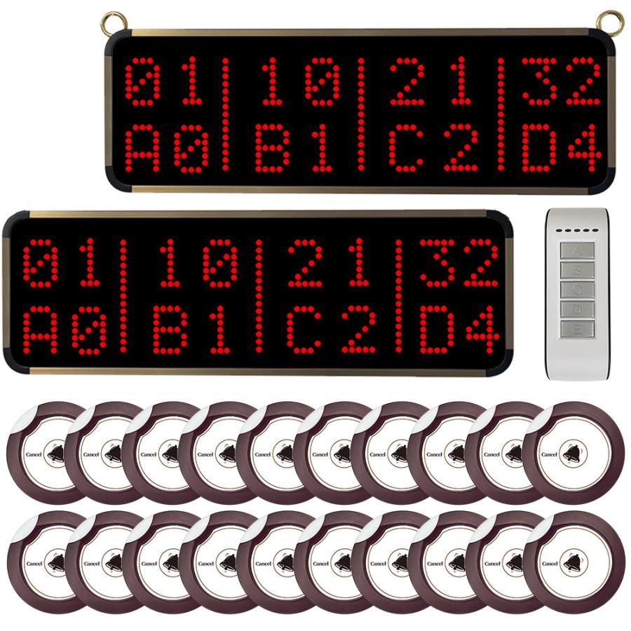 飲食店 呼び出しベル 受信機2台 送信ボタン20台 セット 340s レストラン チャイム ワイヤレスコール カフェ 業務用 スタッフ呼び出しベル アヴィオス AVIOS の商品画像