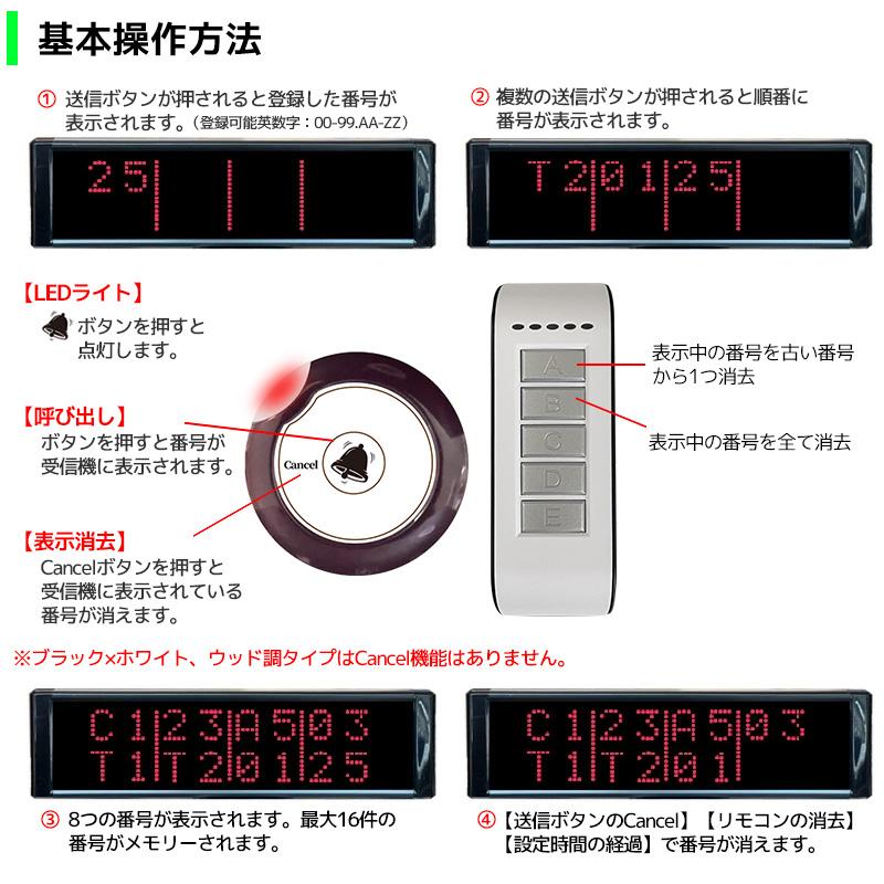 飲食店ワイヤレスチャイム 呼び出しベル 10個 8番号表示 業務用