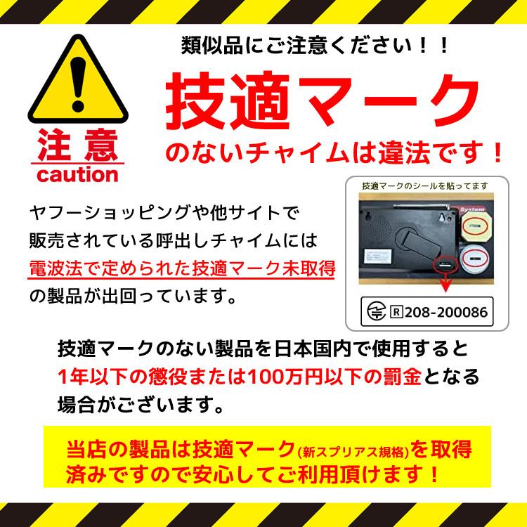 呼び出しチャイム 飲食店 スタッフ呼び出しベル 5個 ウッド調 3番号