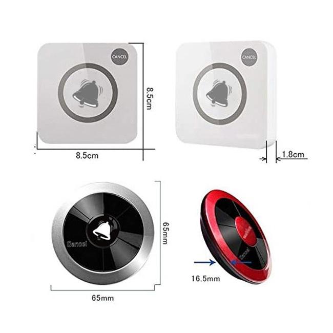AVIOS 表示消去機能付き コールボタン 送信機ボタン 呼出しベル 単品