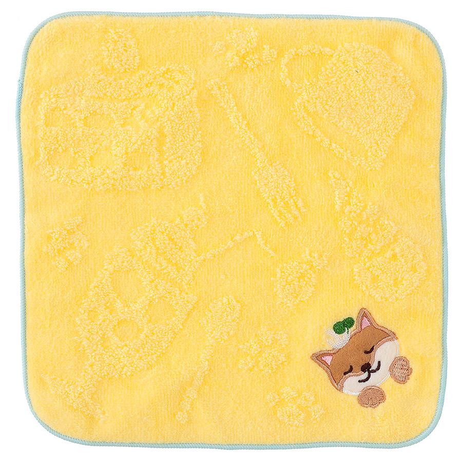 GuGuWorld グーグーワールド タオルハンカチ レトロ喫茶柄×柴犬 箱入り