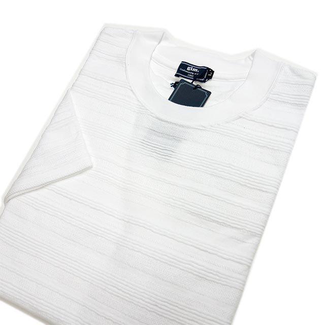Sale 70 Off 公式 Gim ジム 12g綿コーマ鹿の子ボーダー半袖c N M 2614 Materialworldblog Com