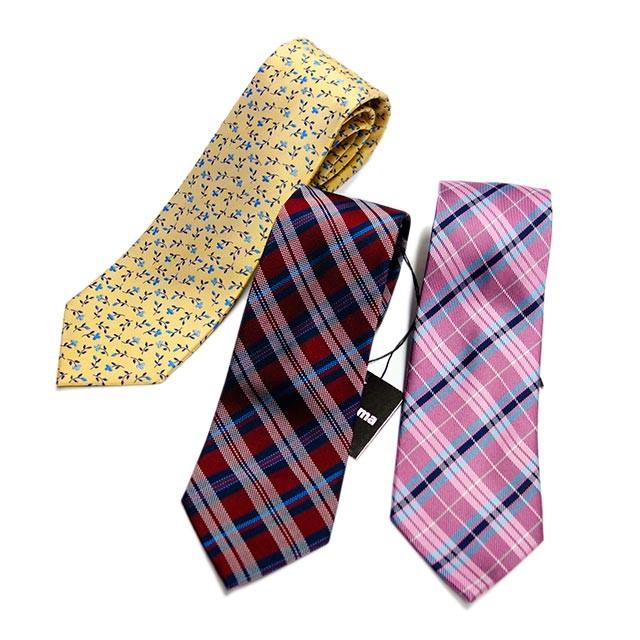 renoma（レノマ） ネクタイ イエロー系 小花柄 イタリア製 : メンズ