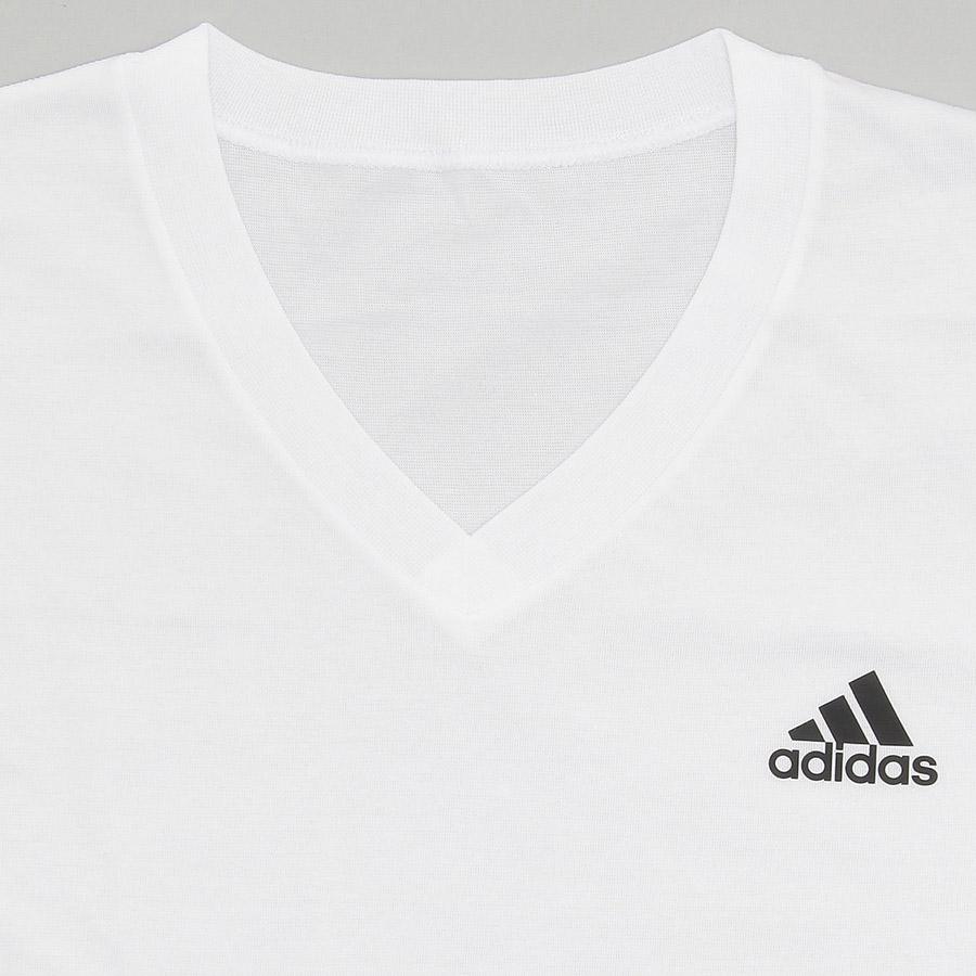 adidas アディダス 半袖 Tシャツ Vネック 2枚組 天竺 紳士  吸汗速乾 ワイドシルエット ドライ｜hotta-benkyodo｜06