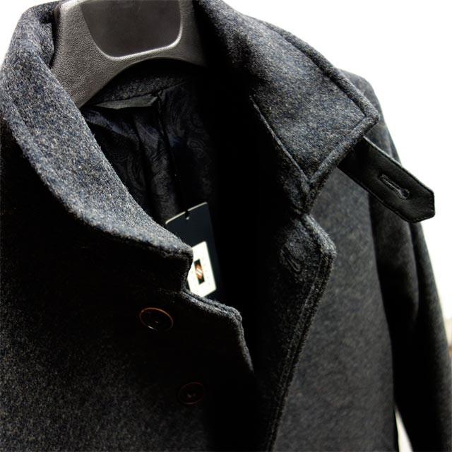 JOSEPH ABBOUD ジョセフアブード メンズ コート ブランド 高級 メルトン風 ウール混 高品質 おしゃれ 男性用 秋冬用の画像
