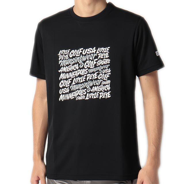 秀逸 マンシングウェア Envoy エンボイ Ximena Jimenez コラボ限定 メンズ 半袖tシャツ クルーネック 丸首 ブラック 黒 Meusjc50ec Wantannas Go Id