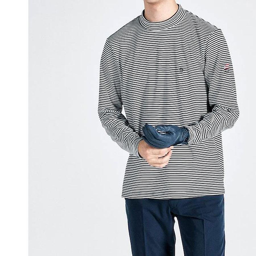 【新品】Munsingwear　モックネック長袖シャツ　ヒートナビゴルフLL蓄熱 Munsingwear（マンシングウェア） 27%OFF セール メンズ 長袖シャツ