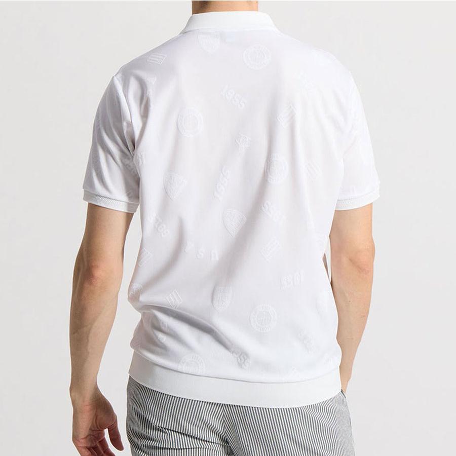 Munsingwear（マンシングウェア） 吸汗ロゴジャガード 半袖ポロシャツ