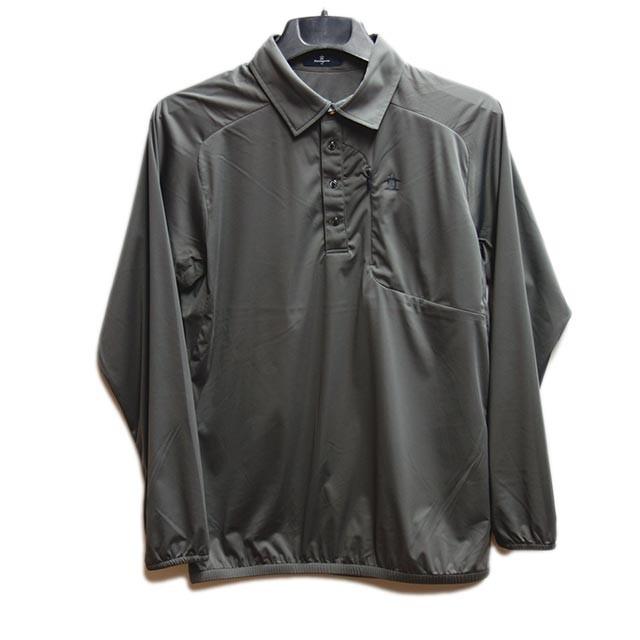 21新商品 セール マンシングウェア 春夏秋 Mgmpjb10 メンズ ウインドブレーカー シャツ 長袖 撥水 防風 カーキグレー シャツ サイズ L Www 11thspace Com