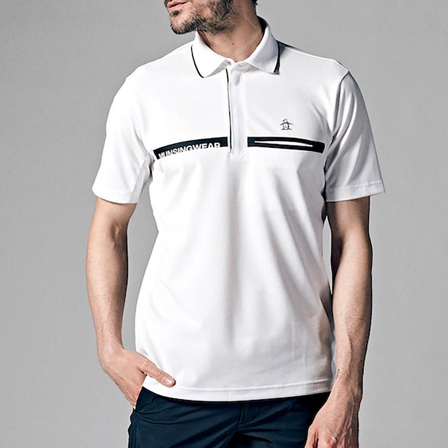 Munsingwear 黒 M マンシングウェア メンズ ポロシャツ 半袖 Munsingwear 黒 M マンシングウェア メンズ ポロシャツ 半袖